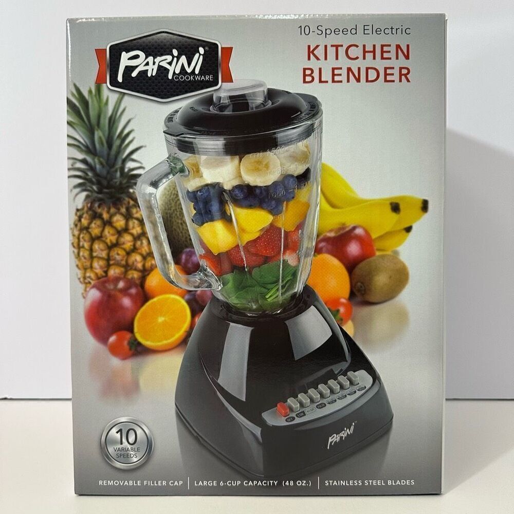 Parini Cookware | 10 Speed Electric Kitchen Blender 6 Cup/48 oz.